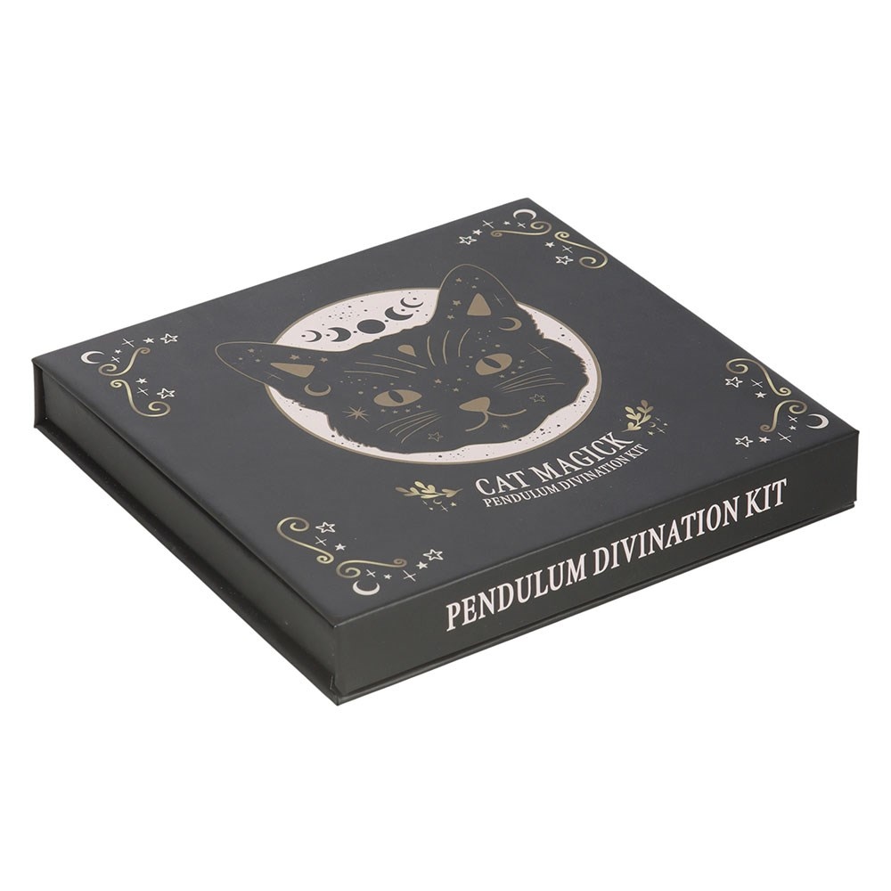 Something Different - Black Cat Magick Divination Kit Pendulum - Schwarz